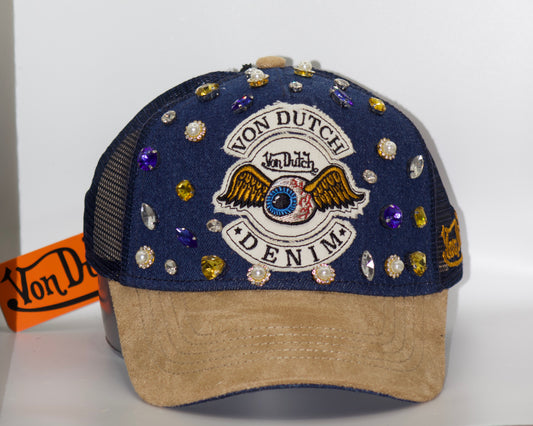 Von Dutch denim (blue, tan)