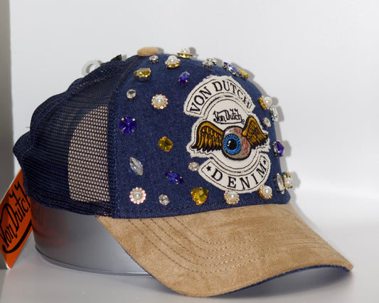 Von Dutch denim (blue, tan)